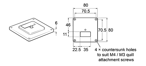 KM80 system dimensions
