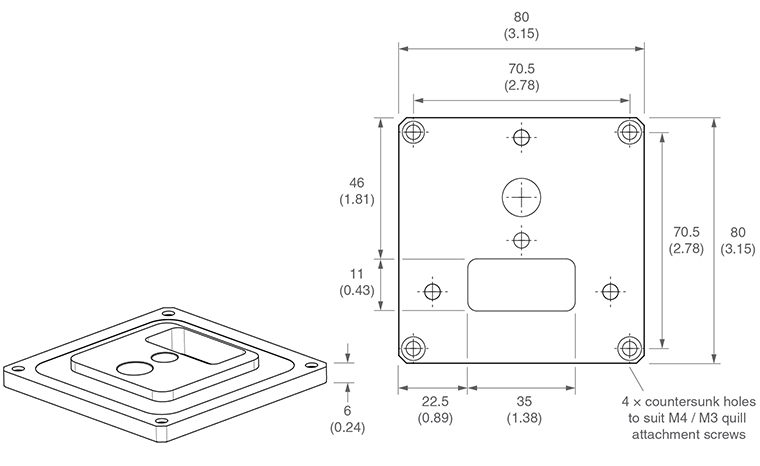 KM80 dimensions