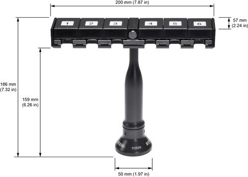 TCR20 change rack dimensions