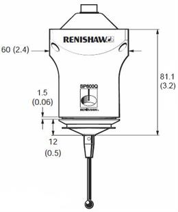 SP600Q probe dimensions