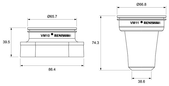 VM10 and VM11 dimensions