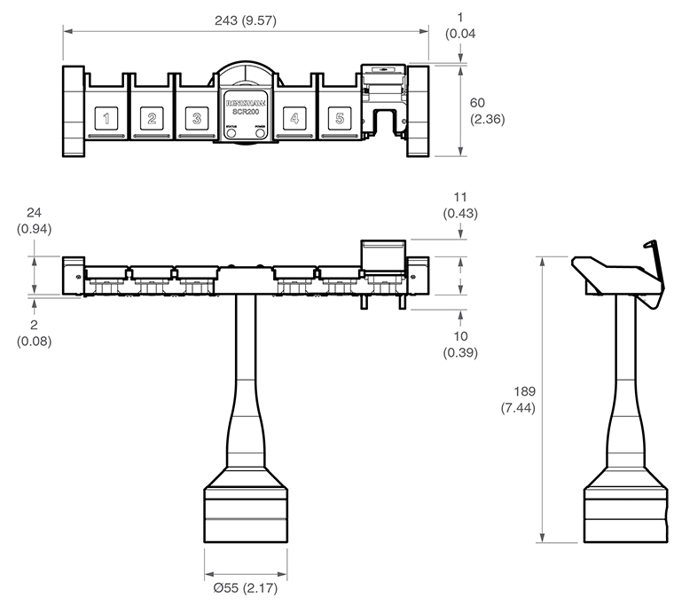 SCR200 dimensions