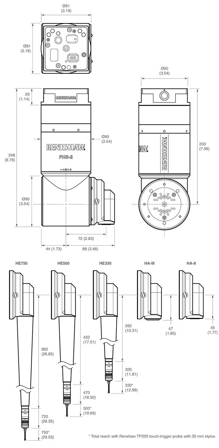 PHS-2 dimensions