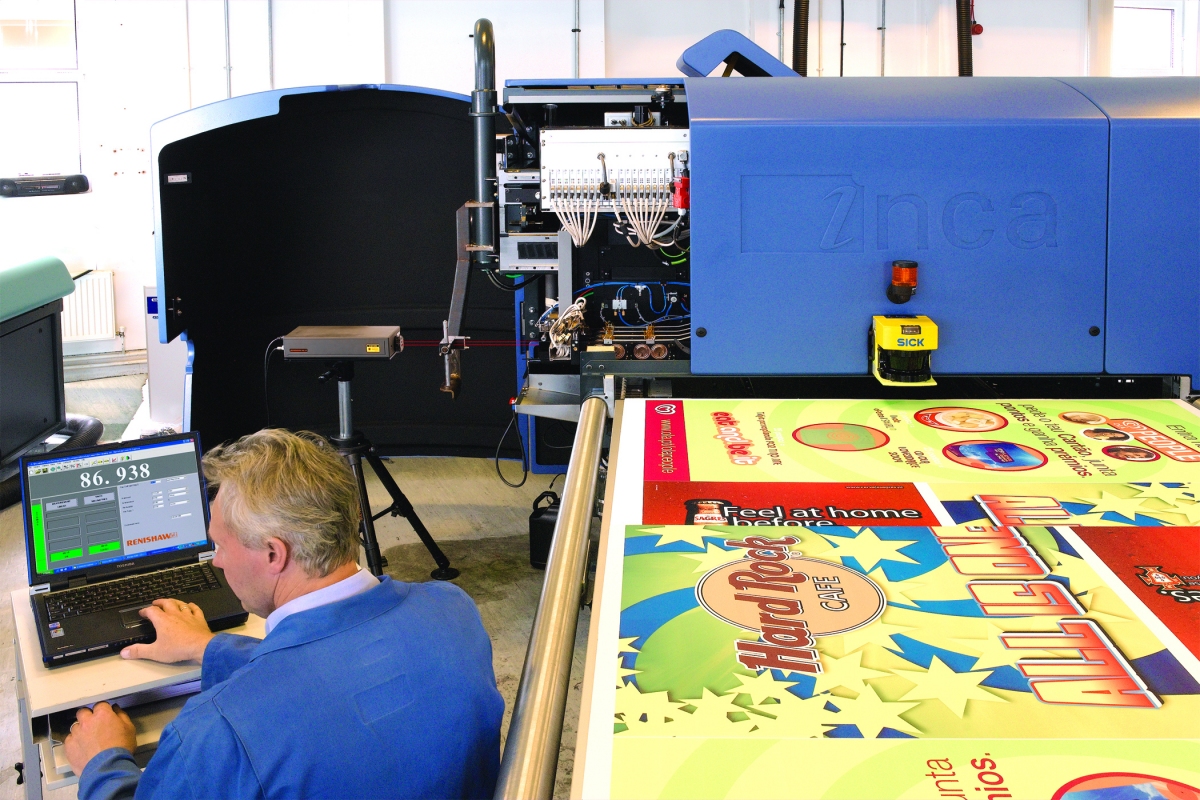Laser calibration system spot on