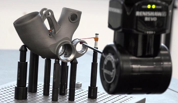 Robotic bike inspected by REVO
