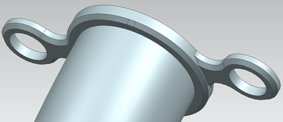 exhaust pipe flange detail