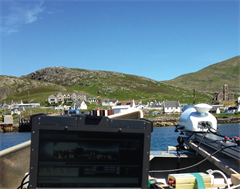 Dynascan at Kisimul castle, Scotland