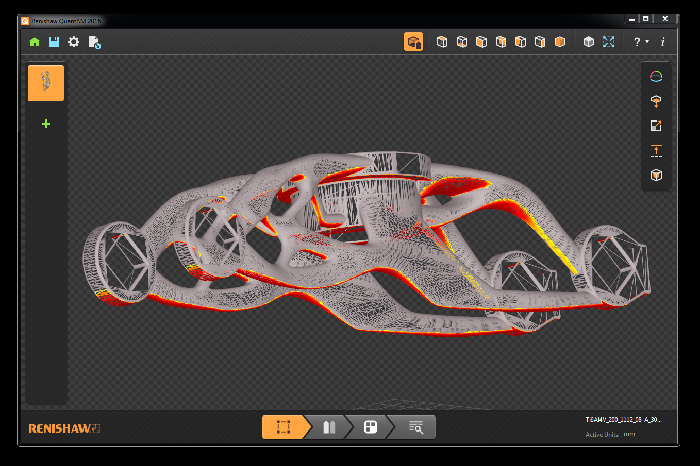 Triangulated surface model of the component