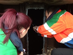 Training to use an underground laser scanner