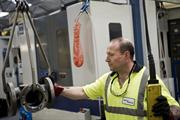 Valve body being loaded onto Spirax HMC