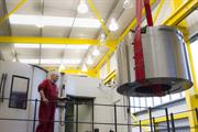 Intoco uses a Mazak INTEGREX e-1850V to machine components with large diameters
