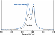 Tip-enhanced Raman spectrum of strained Si on SiGe