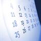 Perspective view of a calendar