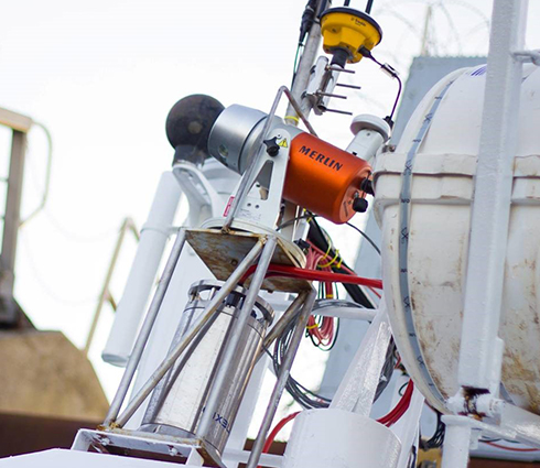 Merlin captures data and streams it back to the survey office in real-time