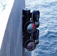 Fanbeam targets mounted on a platform