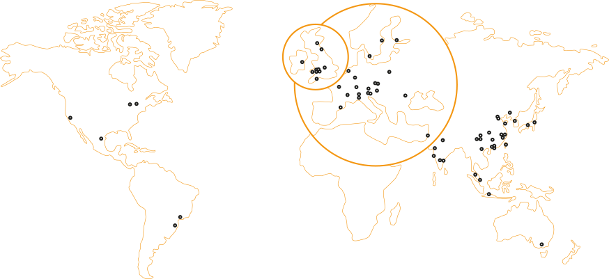 Where we operate map 2022