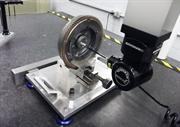 Kawasaki CMM case study - Revo head inspecting a FX series small engine flywheel