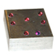 Aluminium artefact with precision ruby balls