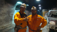 C-ALS operators down a mine in Chile