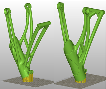 3D printed mountain bike part