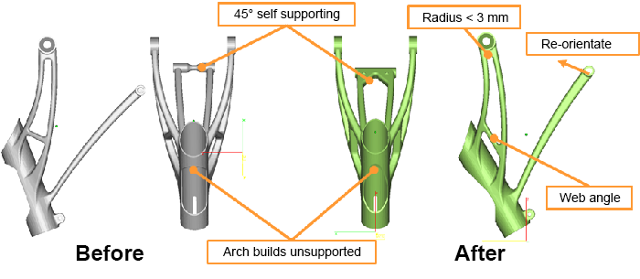 Self supporting diagram