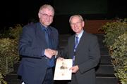 Sir David McMurtry (right) receives the 2010 Nicolau Award