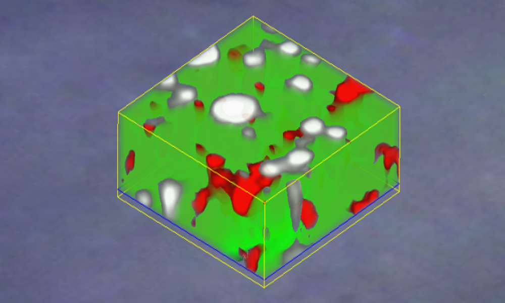 Raman-bild av en polymer