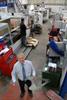 Jerry Elsy, Sewtec’s Production Manager, with components produced on the HAAS vertical machining centres