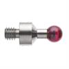 M4 Ø5 mm ruby ball, stainless steel stem, L 10 mm