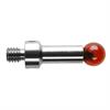 A-5000-7555 - M4 Ø6 mm ruby ball, stainless steel stem, L 17 mm, EWL 13.3 mm