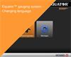 Equator™ gauging system - Changing language