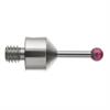 A-5003-5209 - M5 Ø4 mm ruby ball, tungsten carbide stem, L 20 mm, EWL 11.9 mm