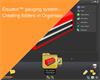 Equator™ gauging system - Creating Folders in Organiser