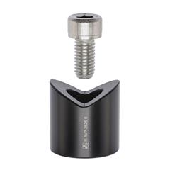 Ø25 mm x 25 mm adjustable V post with M8 thread