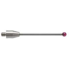 M4 Ø4 mm ruby ball, tungsten carbide stem, L 50 mm, EWL 38.5 mm