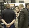HRH Princess Anne meets  Jim McFarlan at Martin Aerospace