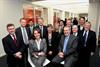 Sponsors of Trevithick Library, Cardiff University, with Carol Vorderman