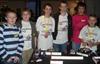 Students from John Hampden Grammar school, High Wycombe, compete in a school Micromouse competition