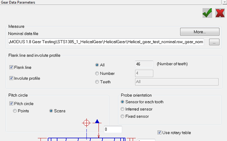 Technical drawing:  Technical drawing:  Gear spline - 7