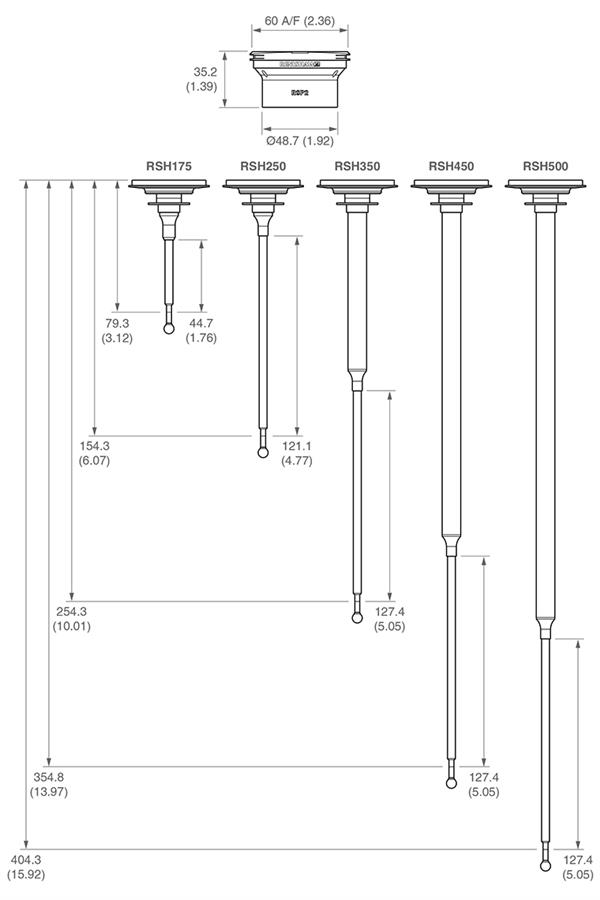 RSP2 - dimensions