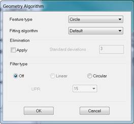 Geometry algorithm screen
