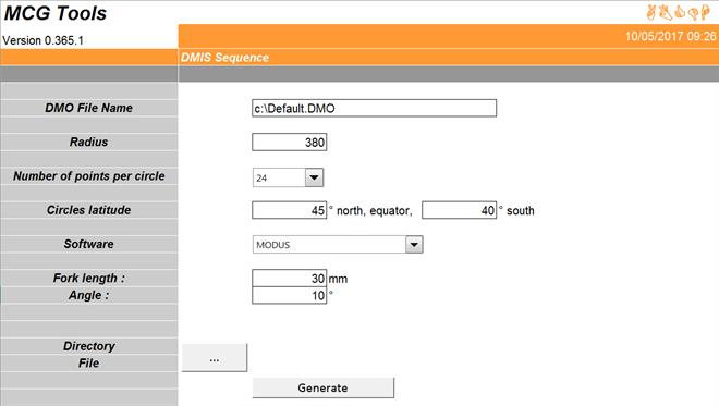 MCG DMIS sequence generator_3