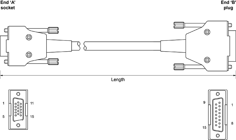 Technical drawing:  Technical drawing:  High speed communications cable