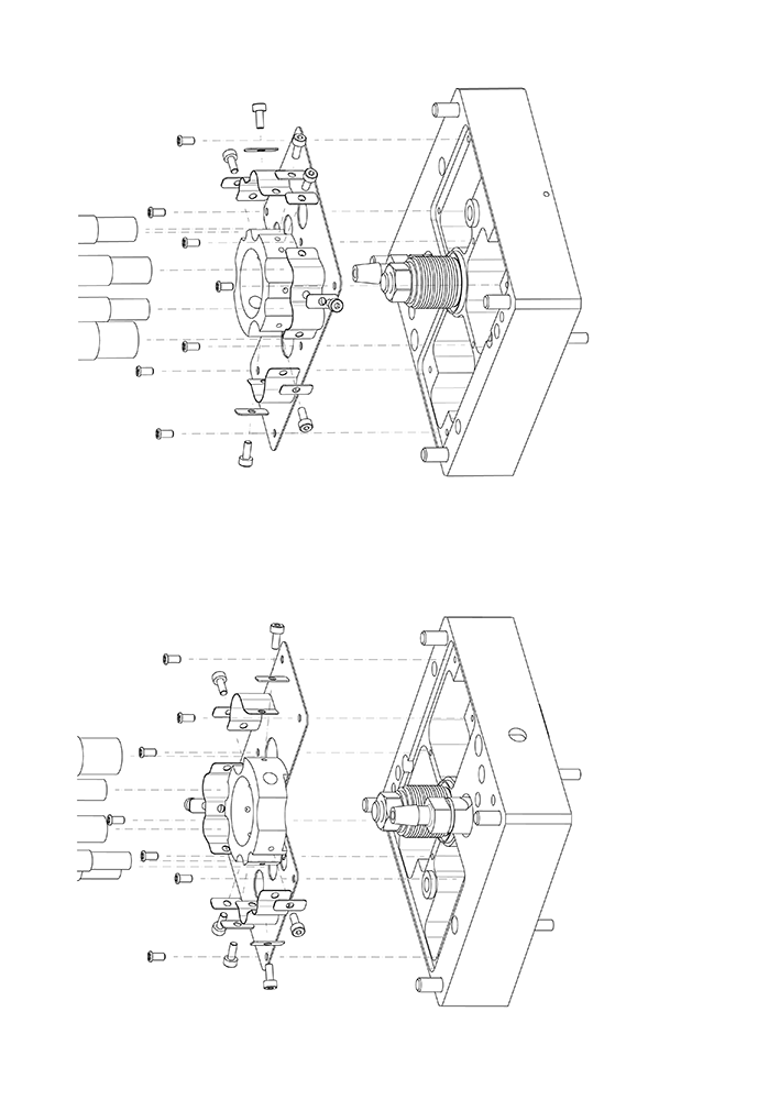 KM1 male kinematic installation