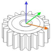 Technical drawing:  Technical drawing:  Gear spline - 6