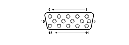 15 pin HDD socket