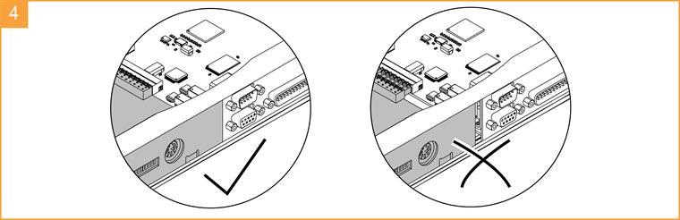 Ensuring PI 200 card is secured properly