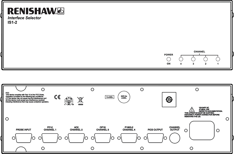 IS1-2 front and rear panels