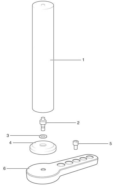 MRS heavy duty leg adjustable footplate