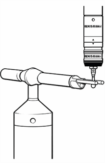 Locating the stylus ball between the stylus guide rods